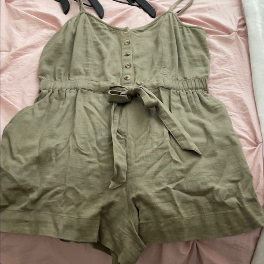Aerie green romper